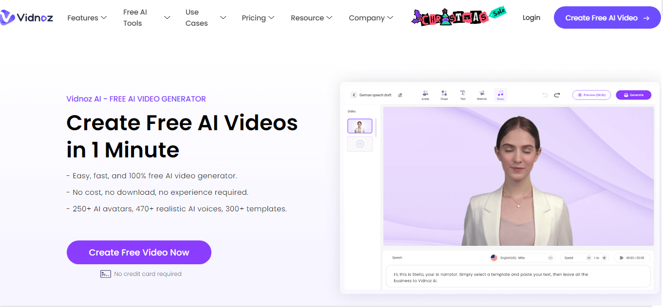 Vidnoz AI Review: How To Create Talking Headshot Videos With AI?